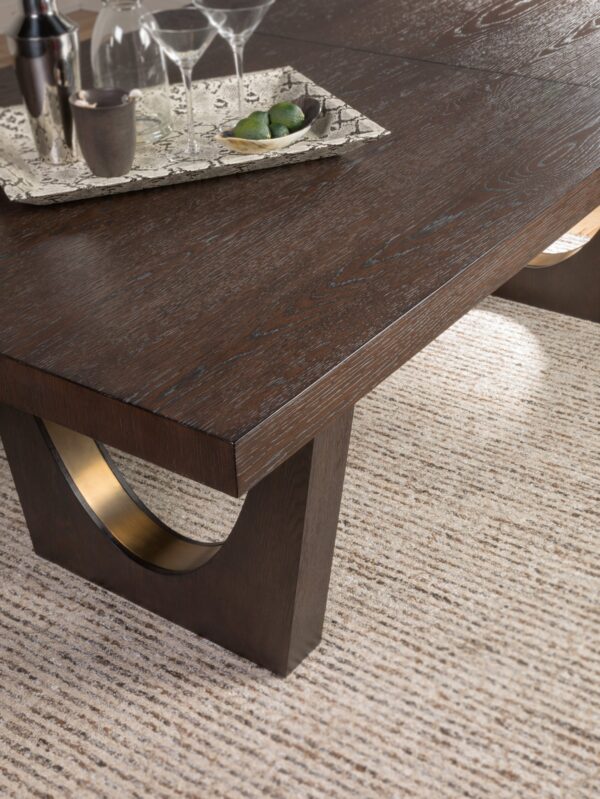 Verbatim Rectangular Dining Table closer look at wood finish