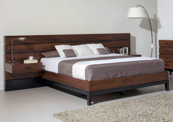 Definity Wood Panel Beds With Storage Drawers