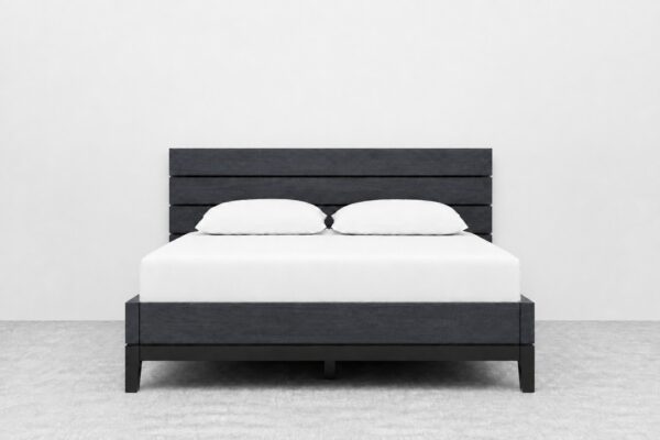 Definity Wood Panel Bed Grey