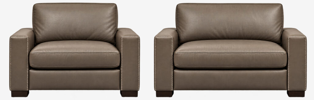 Alfred Chair and Chair & 1/2 size options