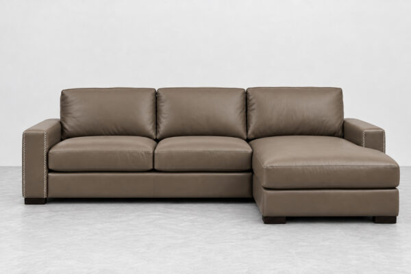 Alfred Sectional in leather at Cricklewood Interiors Calgary