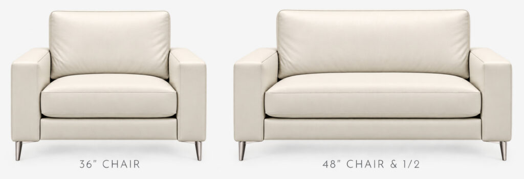 Ancona Chair in 36-inch and 48-inch Chair & 1/2 sizes