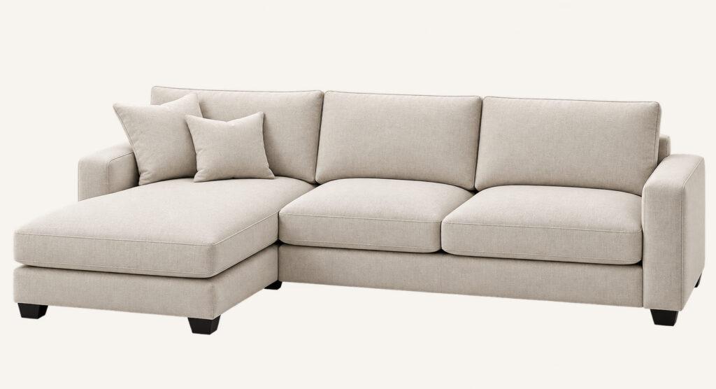 Chaise sectional sofa configuration