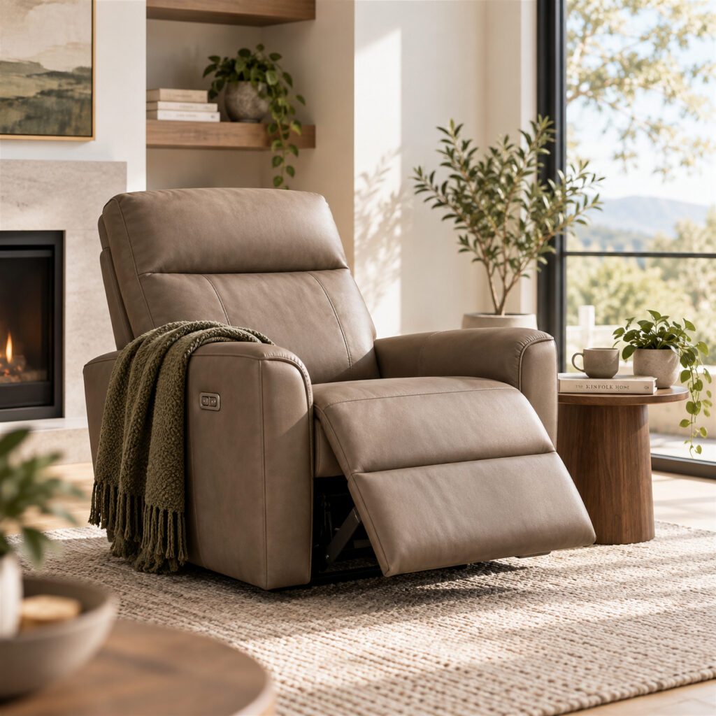 Comfortable recliner available near Okotoks at Cricklewood Interiors