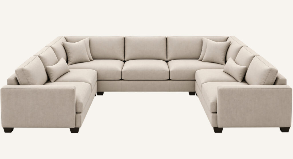 U-shaped sectional sofa configuration
